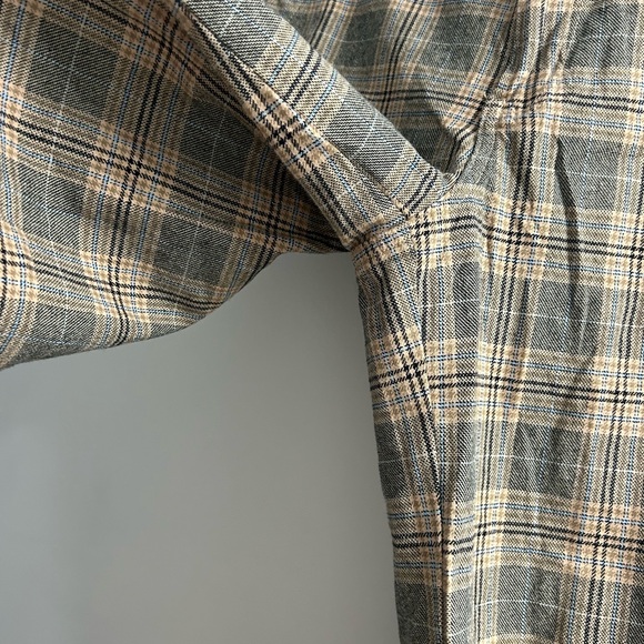 American eagle super high rise baggy wide leg plaid pants trousers - Picture 9 of 10